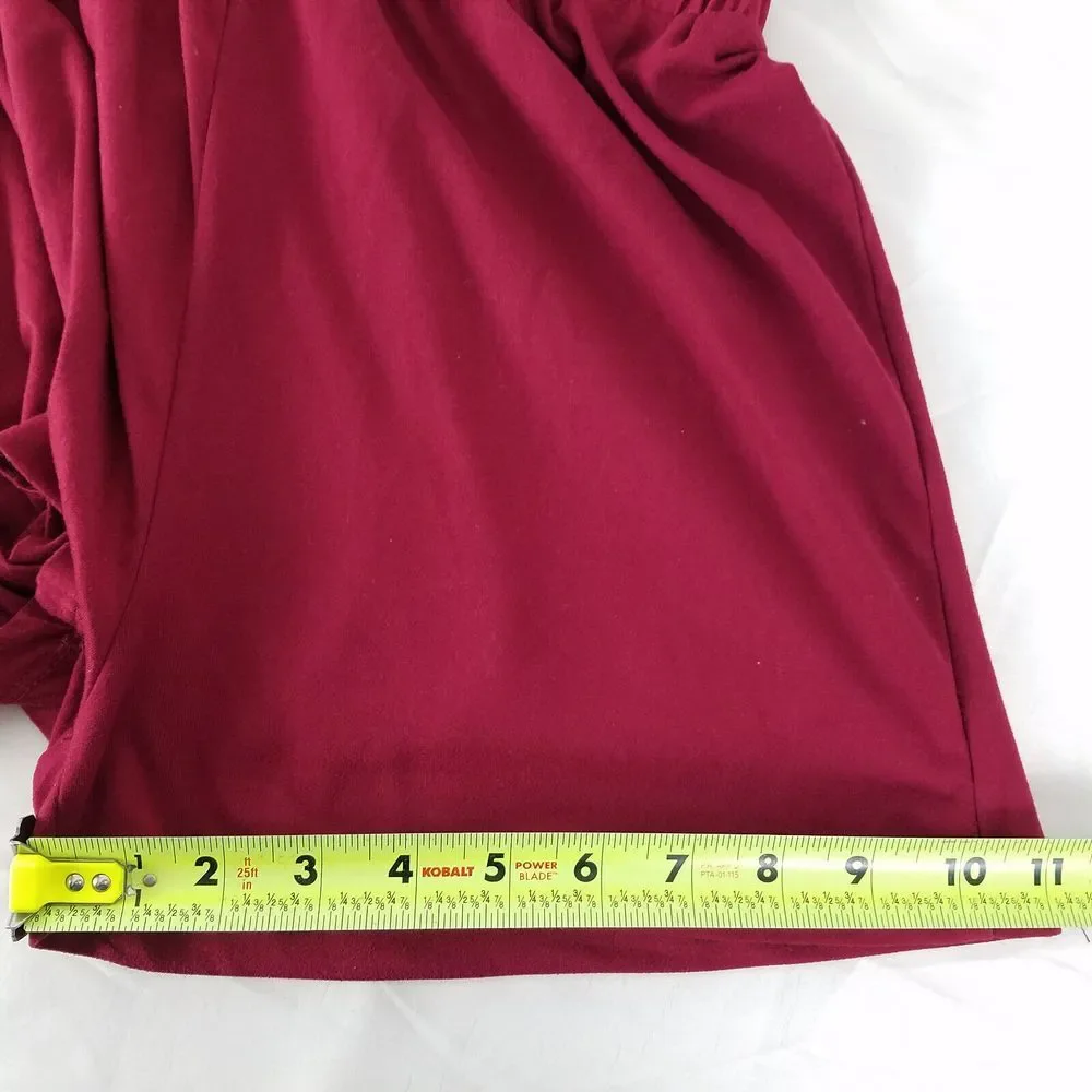 Love Fit Shorts Womens 24 Red High Rise Casual Pull On Stretch Waist by‎ Galit